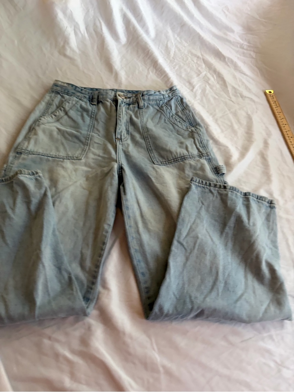 GOGO Light Blue Women's Boyfriend Carpenter Jeans Size 9/29